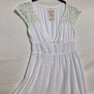 Free People Gauzy White Dress 6